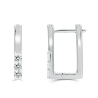 Love Spell Lab-grown Diamonds Hoops - 0.25 Ct. T.w. in Sterling Silver